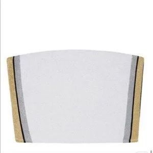 Victoria's Secret PINK Unlined Glitter Tube Top White Silver Gold Large